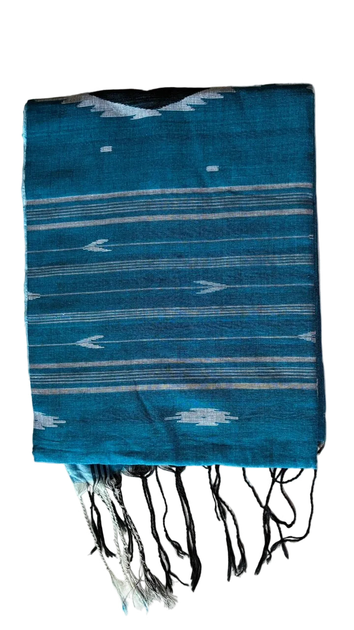 Bengal Pure Cotton Blue Saree