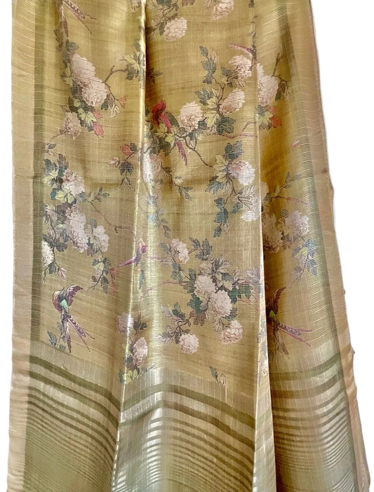 Green Tissue Silk Saree
