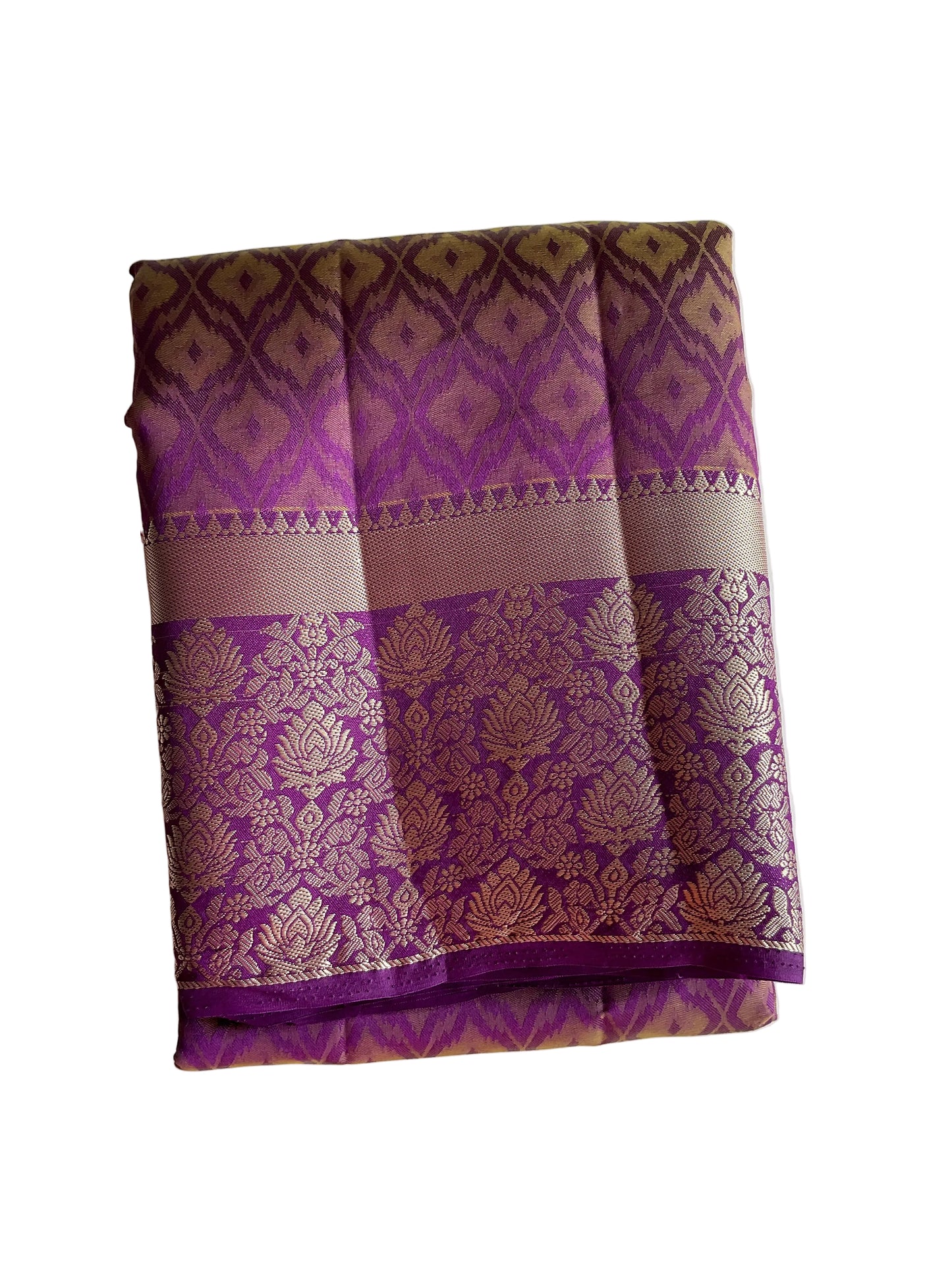 Purple Dual Shade Tissue Silk aariyaa Saree