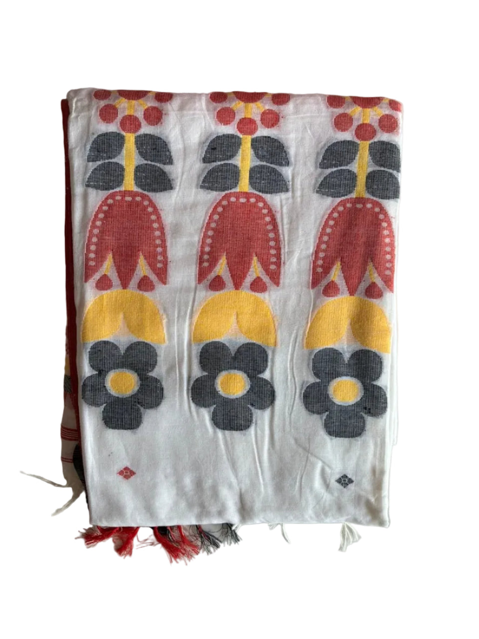 White Bengal Cotton Saree