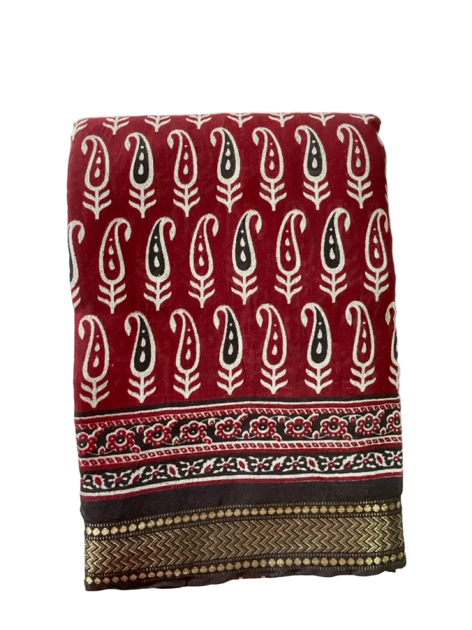 Maroon Soft Cotton aariyaa Saree