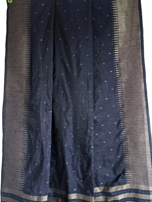 Blue Soft Tussar Saree