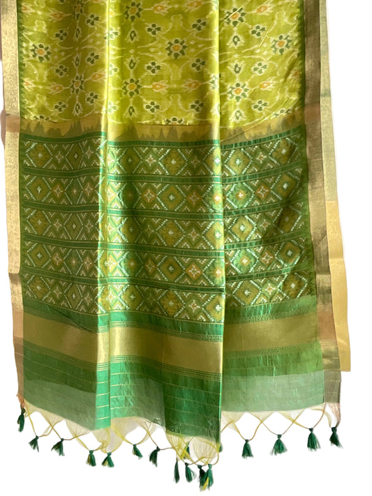 Green Patola Silk Saree