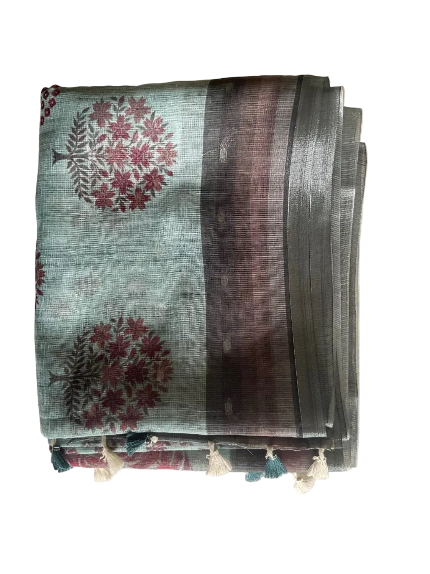 lightweight kota doria saree beautiful blue - aariyaa saree