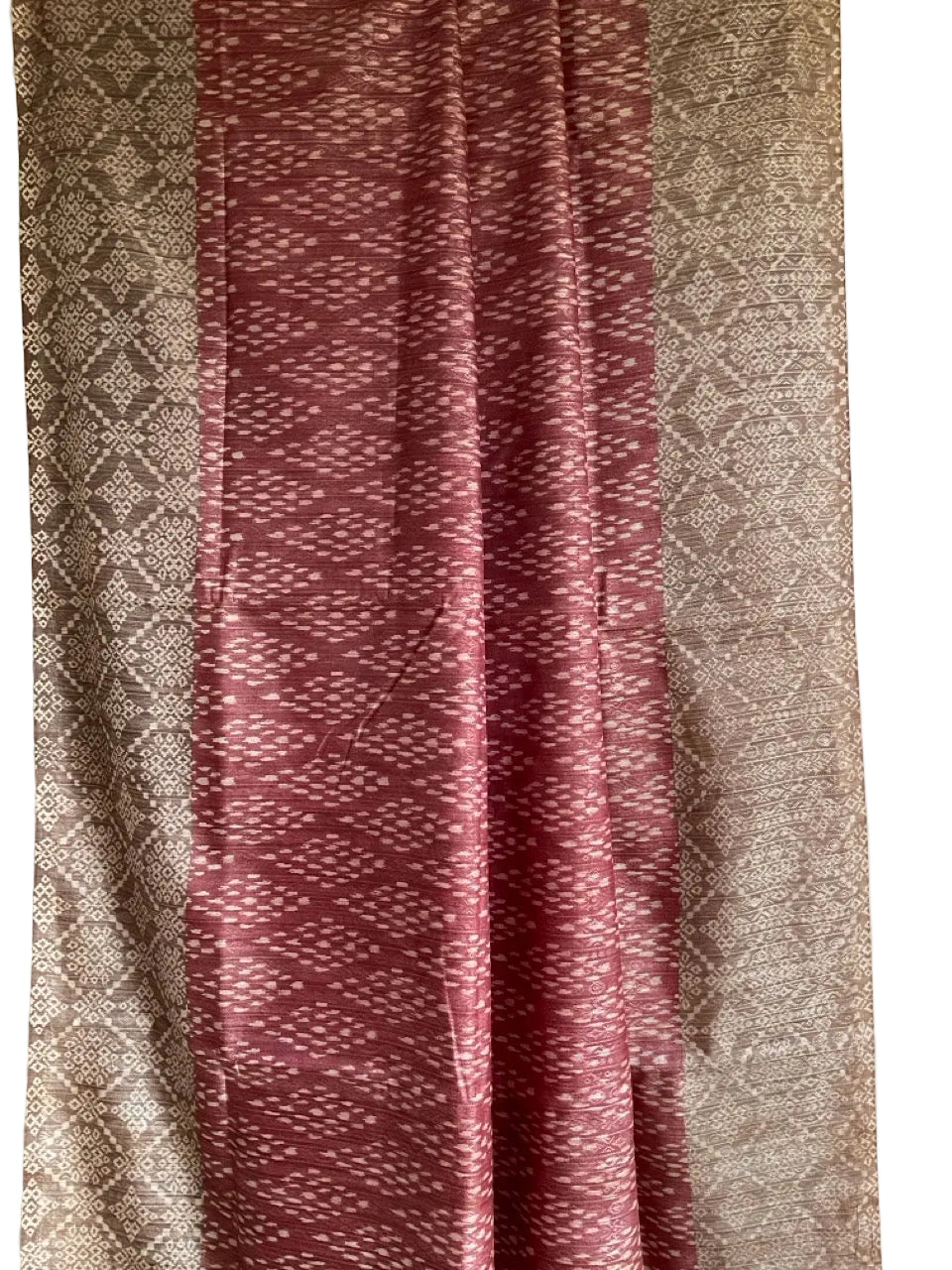 Purple / Mauve Jacquard Tissue Silk Saree with Gold border