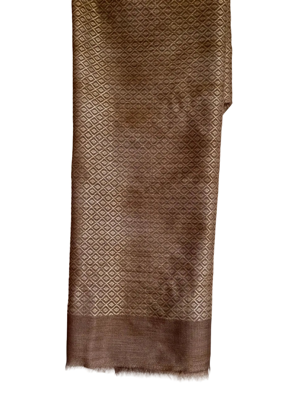 Purple / Mauve Jacquard Tissue Silk Saree with Gold border