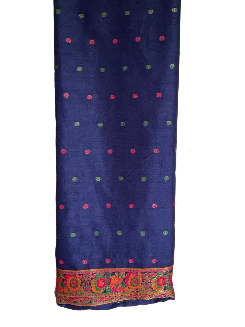 Blue Handwoven Soft Silk Saree