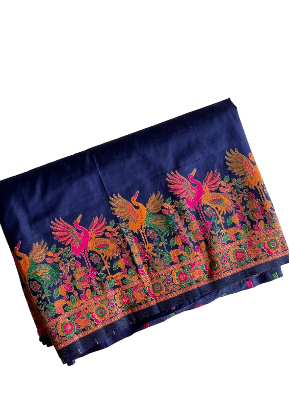 Blue Handwoven Soft Silk Saree