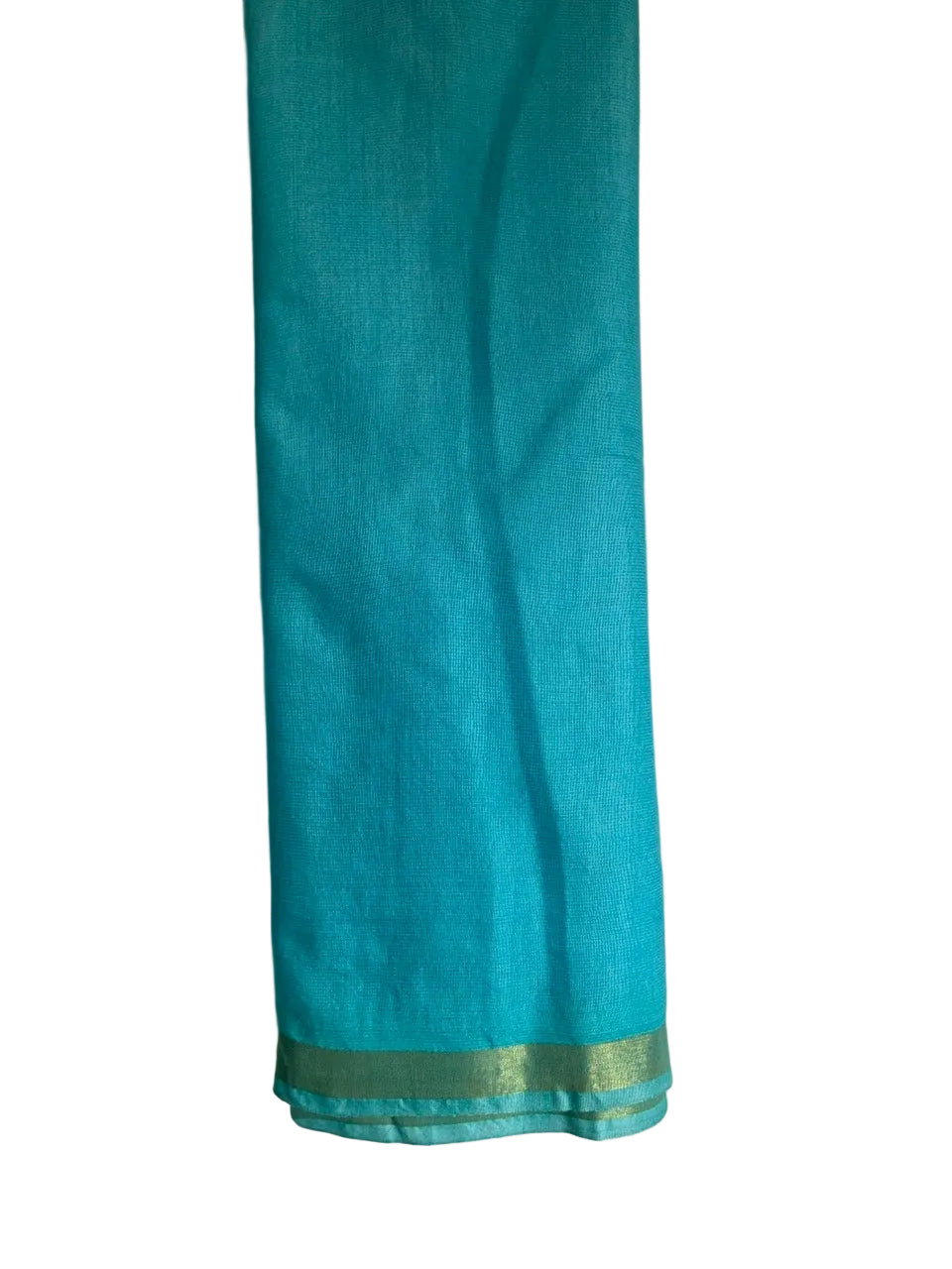 Blue Mul Cotton Checks Saree