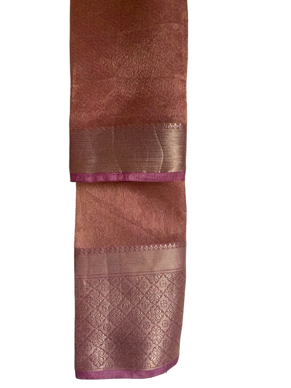 Pink Soft Silk Saree with Buti Weave