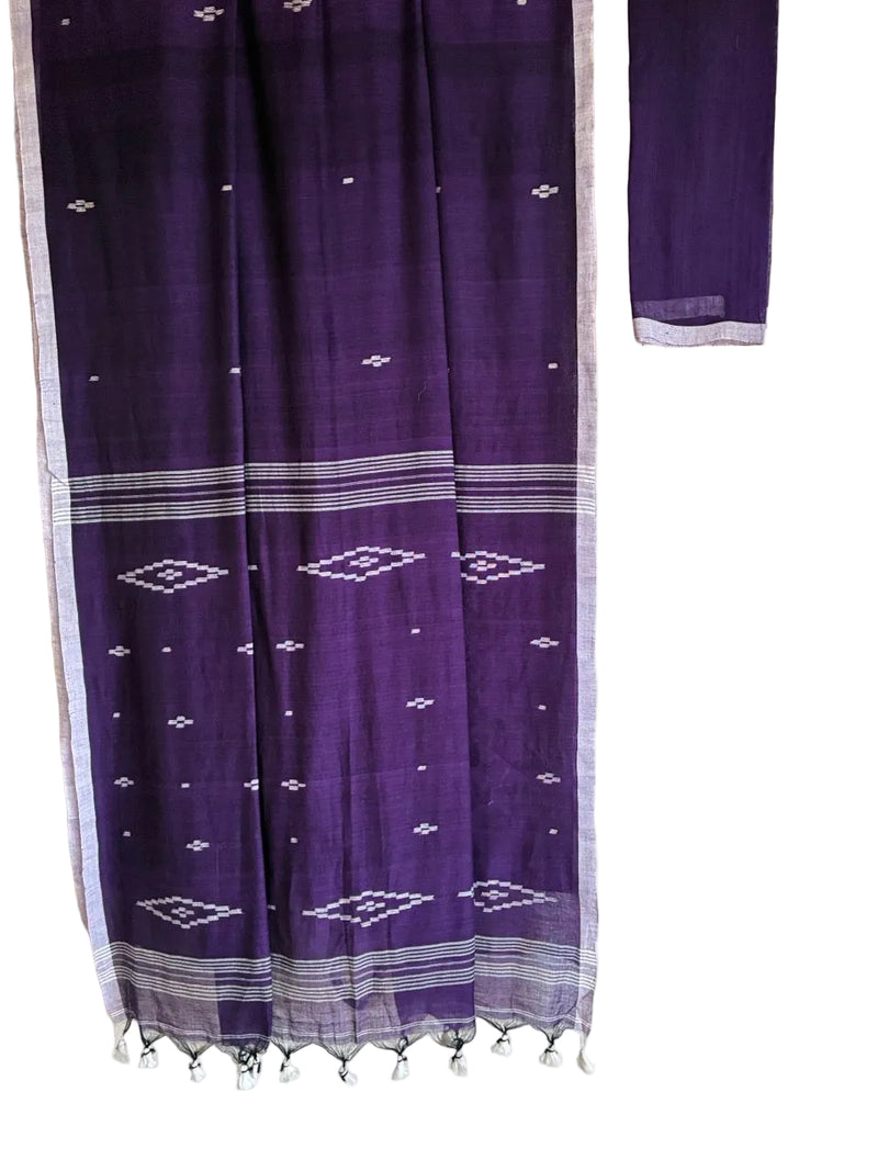 Purple Bengal Cotton Saree