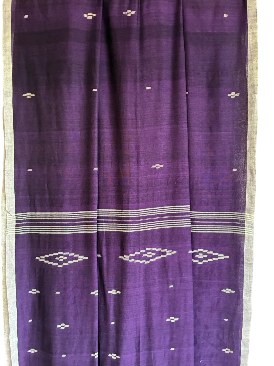 Purple Bengal Cotton Saree