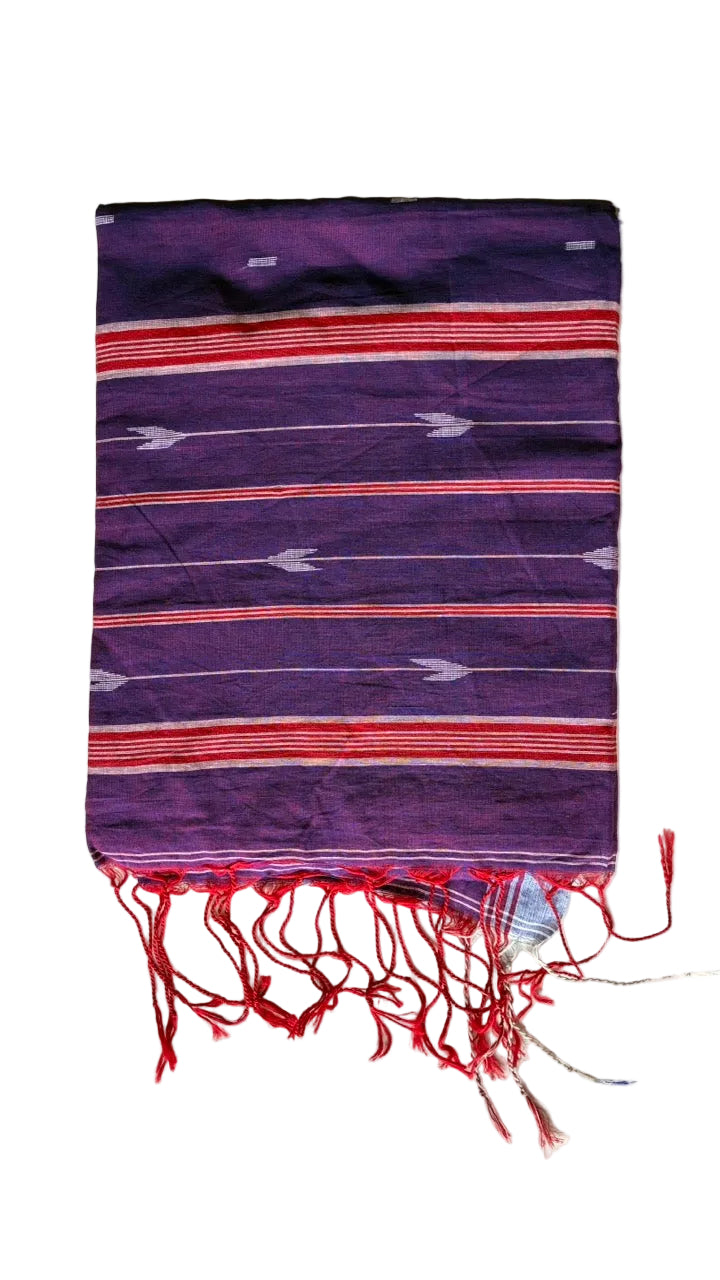Purple Bengal Cotton Saree
