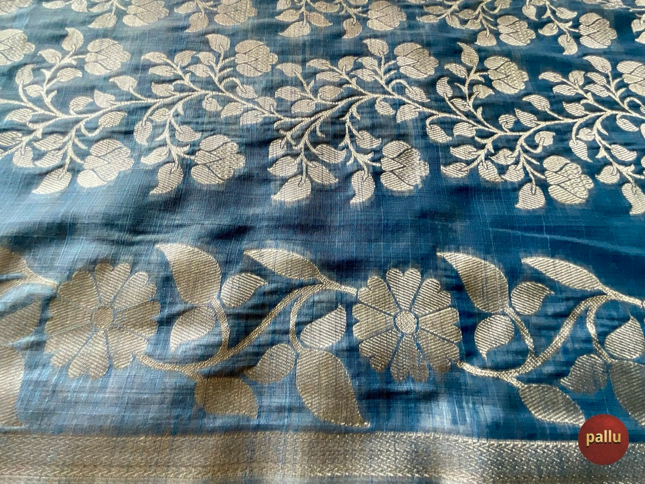 Blue Cotton Saree