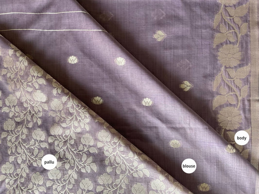 Purple Cotton Saree for All-Day Comfort