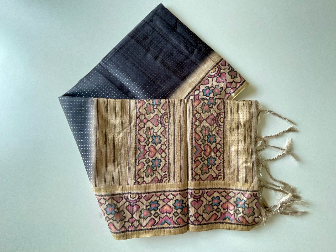 Black Weaved Saree
