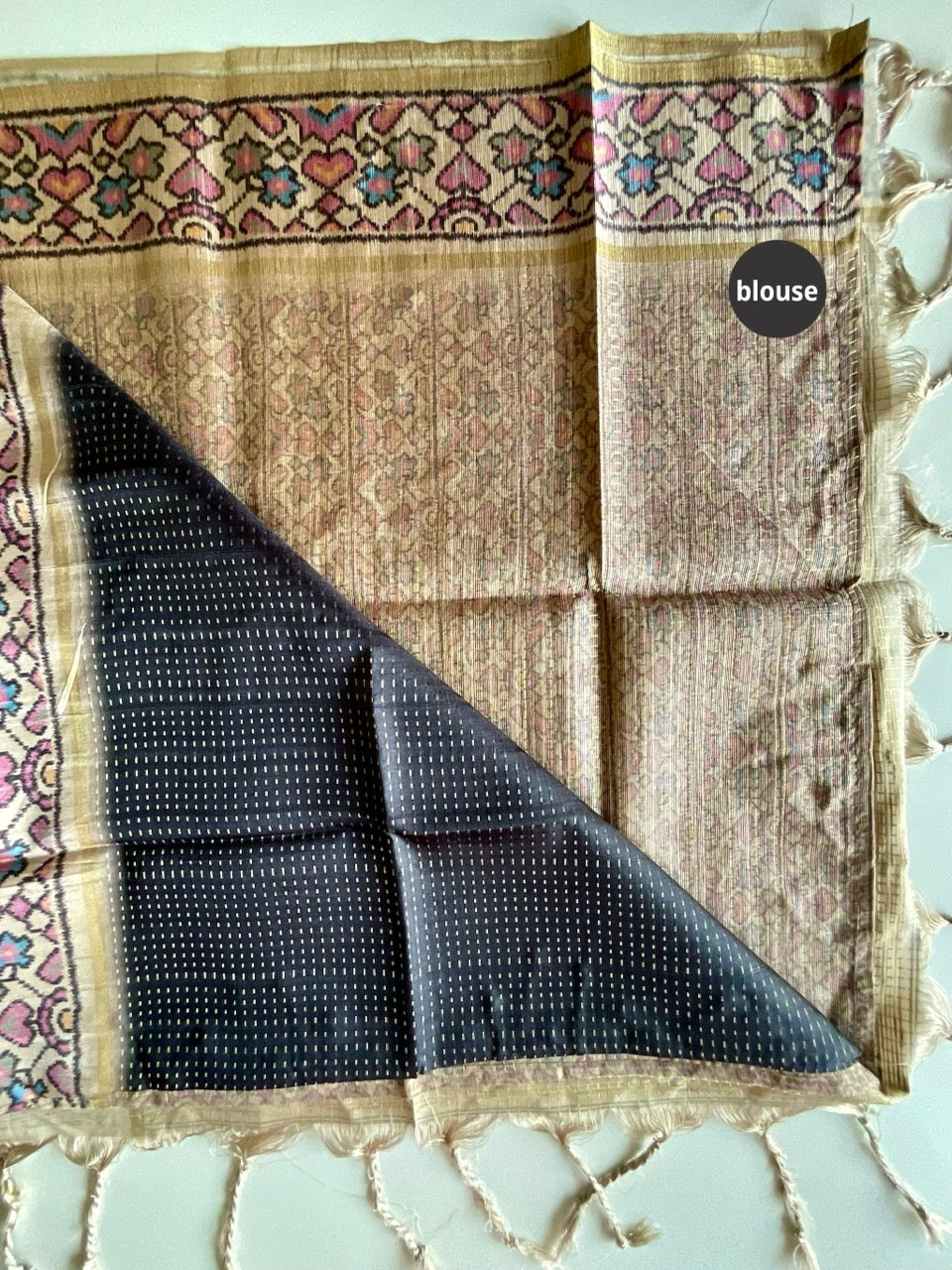 Black Weaved Saree