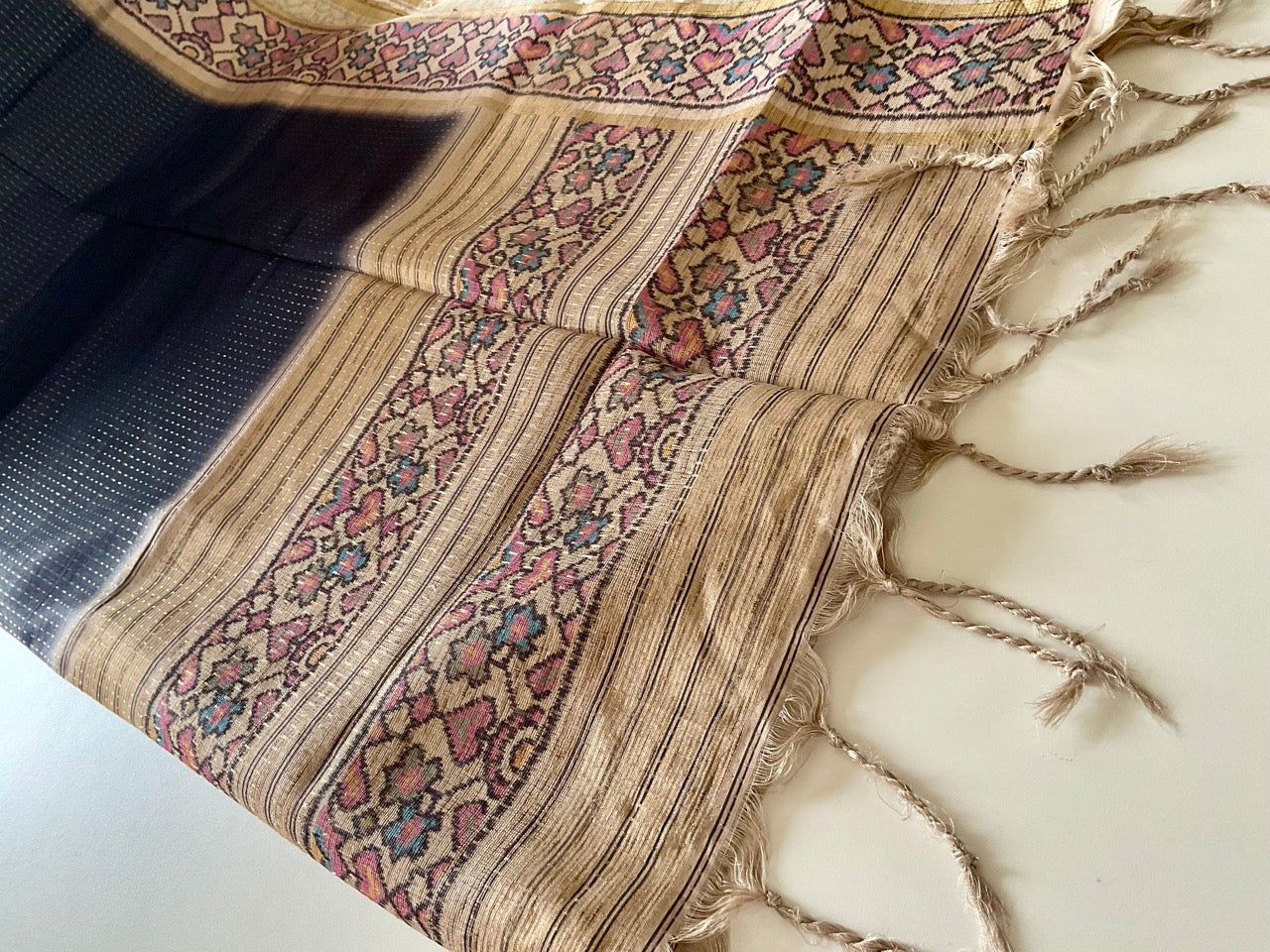 Black Weaved Saree