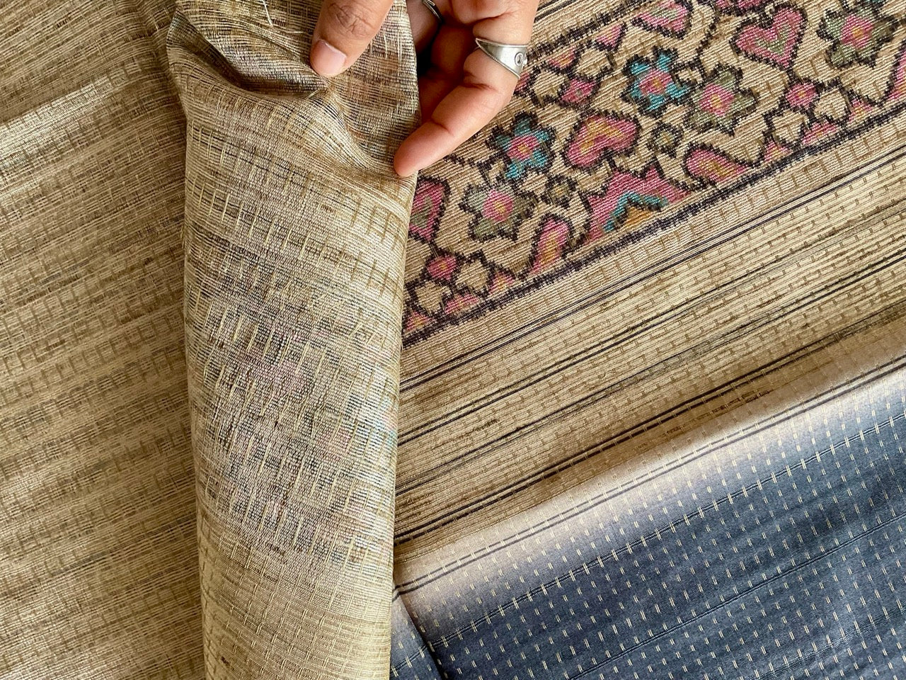 Black Weaved Saree