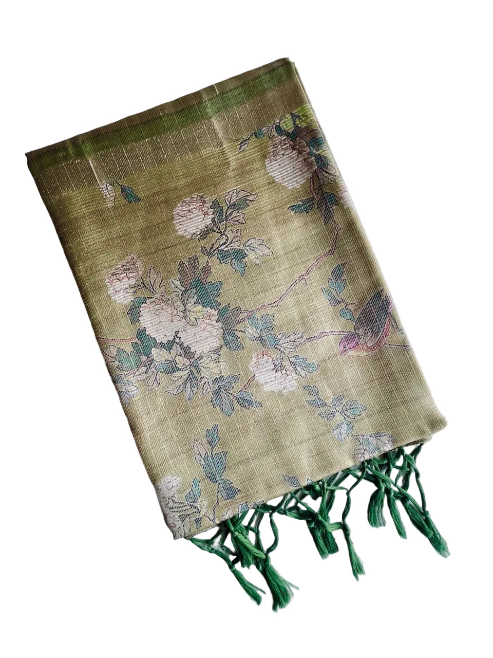 Green Tissue Silk Saree