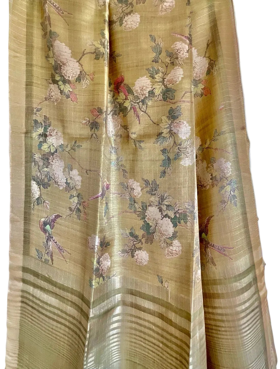 Green Tissue Silk Saree
