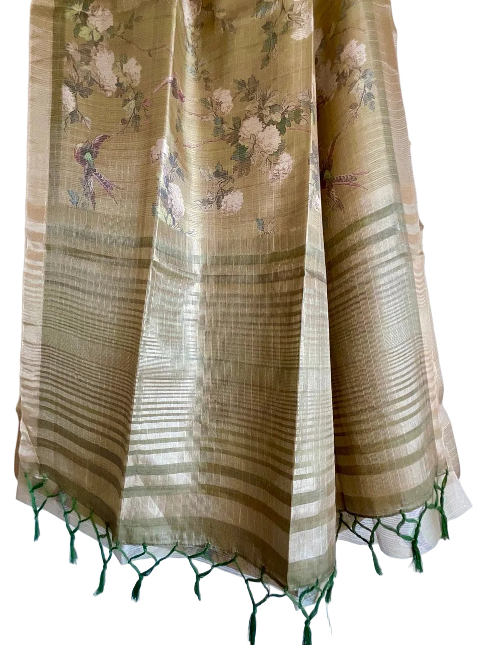 Green Tissue Silk Saree