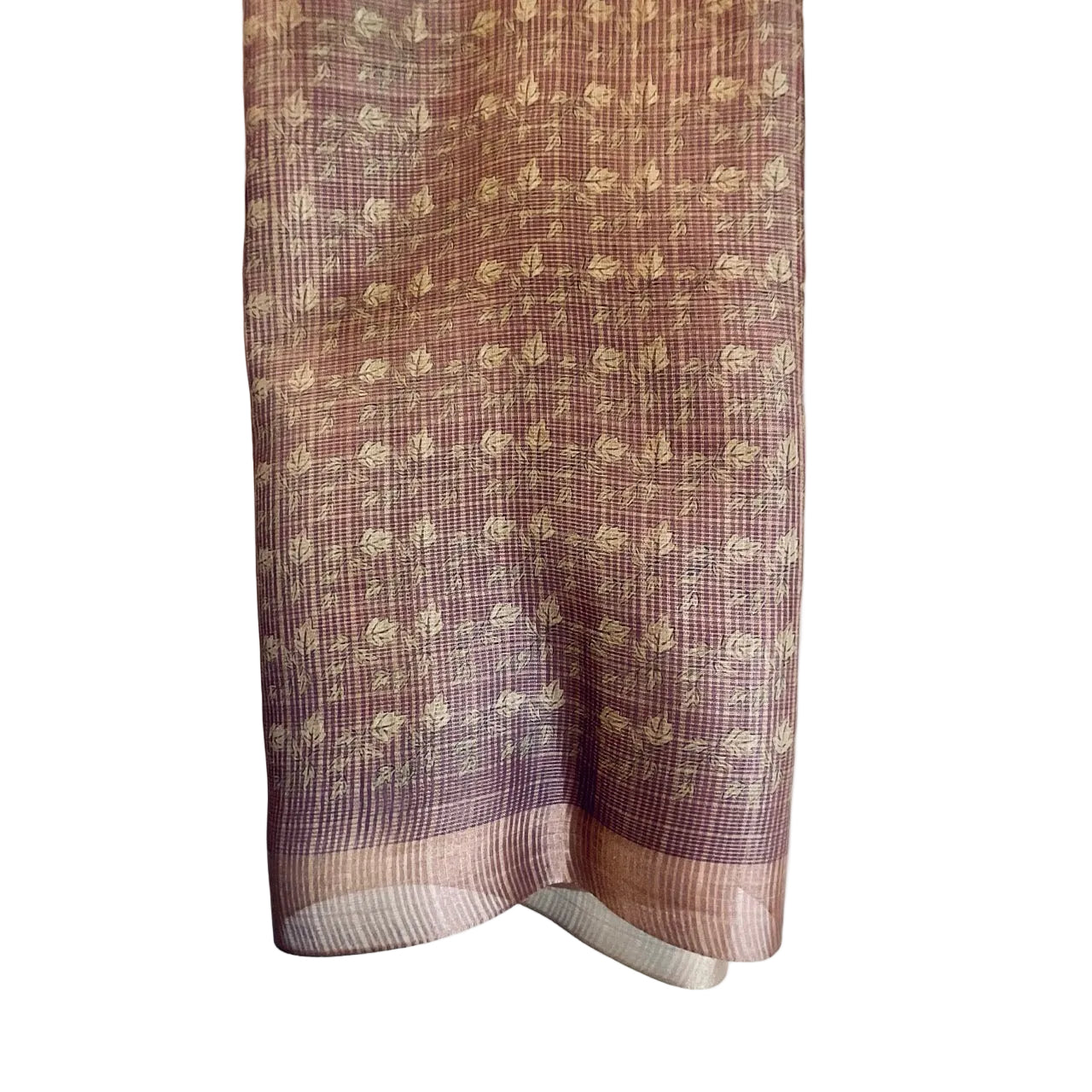 Dusty Mauve Pink Tissue Silk Saree