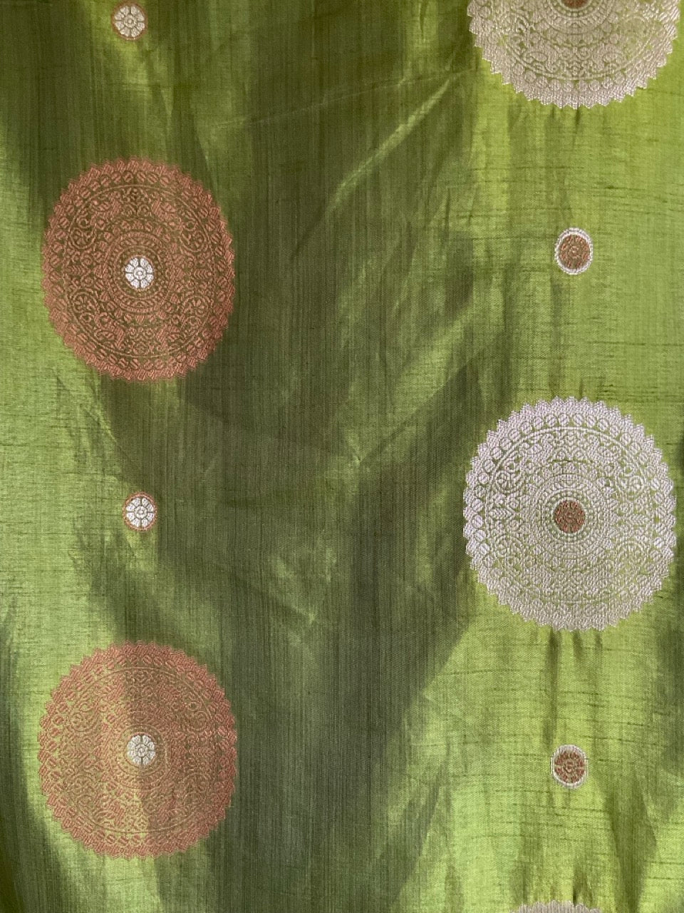 Olive Green Soft Silk Saree
