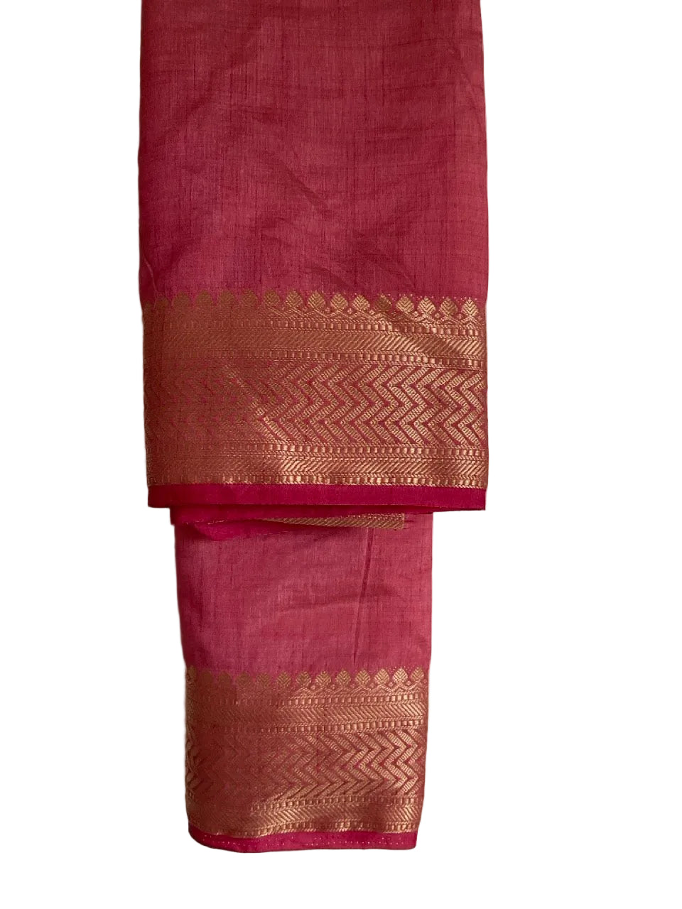 Pink Saree with Mandala Motifs