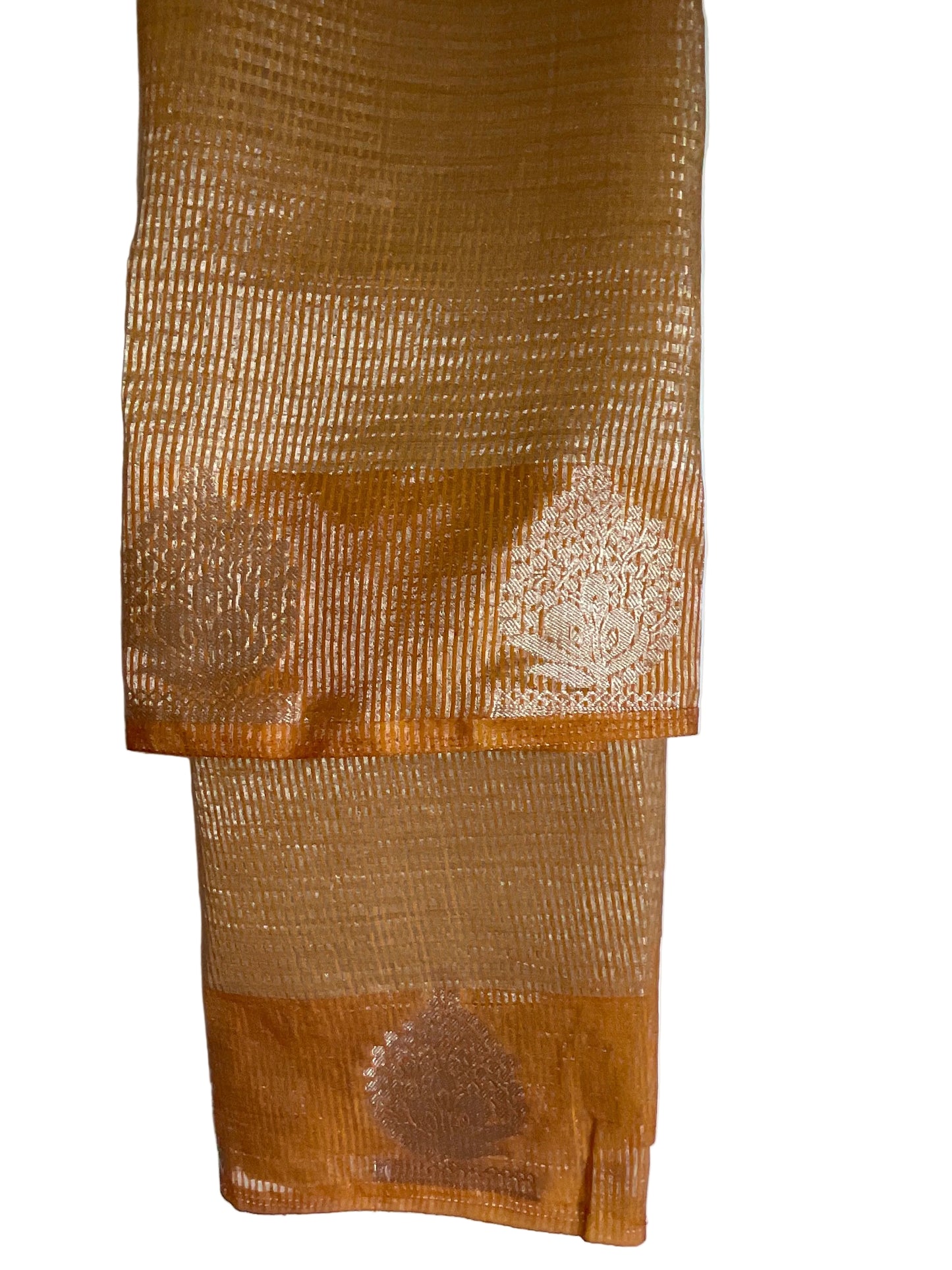 Yellow Tissue Silk Saree
