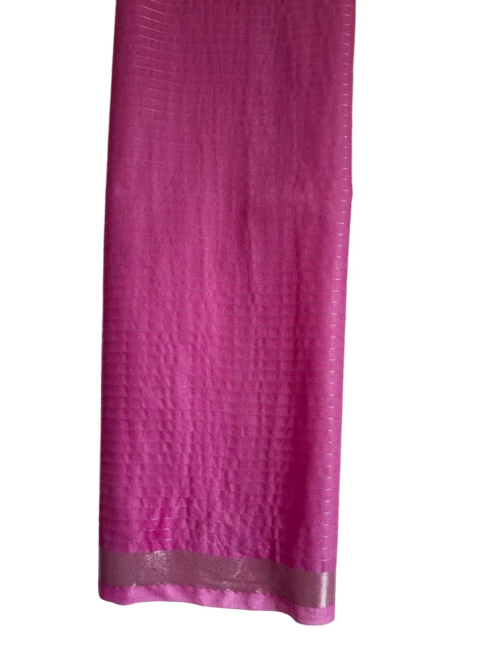 Pink Tussar Checks Soft Silk Saree 