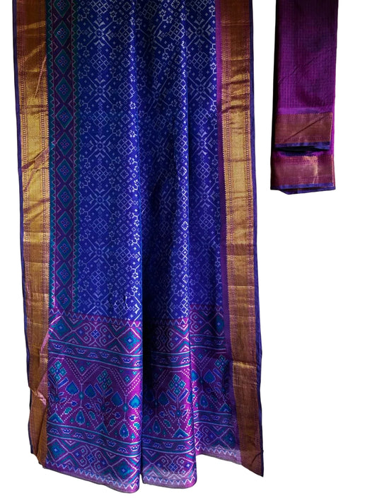 Royal Blue Patola Saree