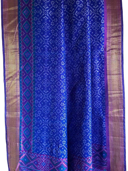 Royal Blue Patola Saree