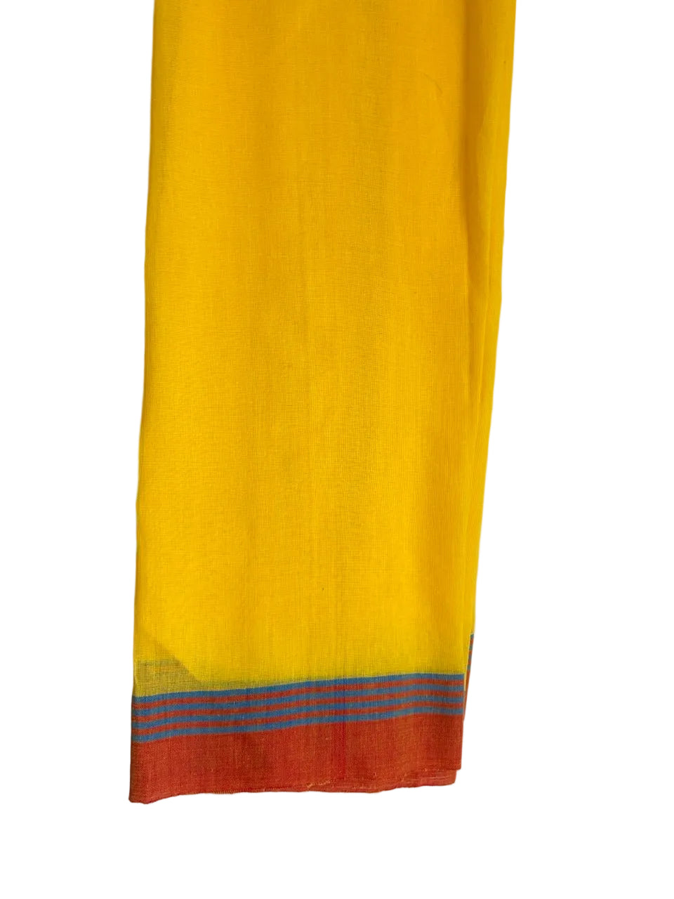 Bengal Pure Cotton Bright Yellow Saree