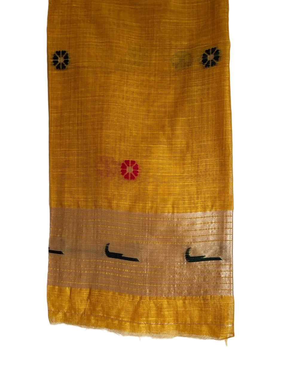 Yellow Paithani Multicolor Saree