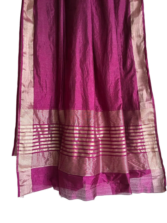 Purple jute aariyaa Saree