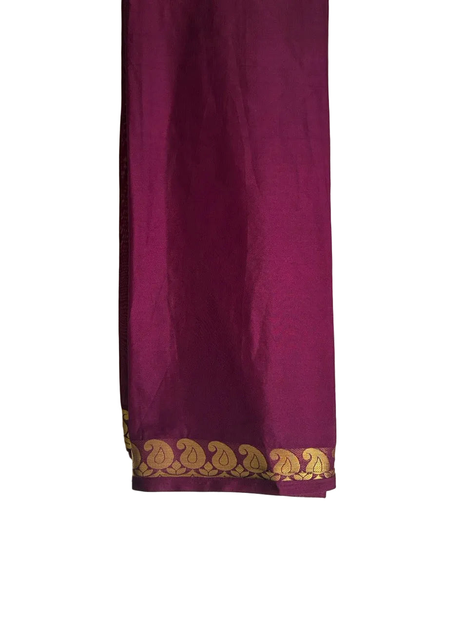 Purple Mango Motif Crepe Aariyaa Saree