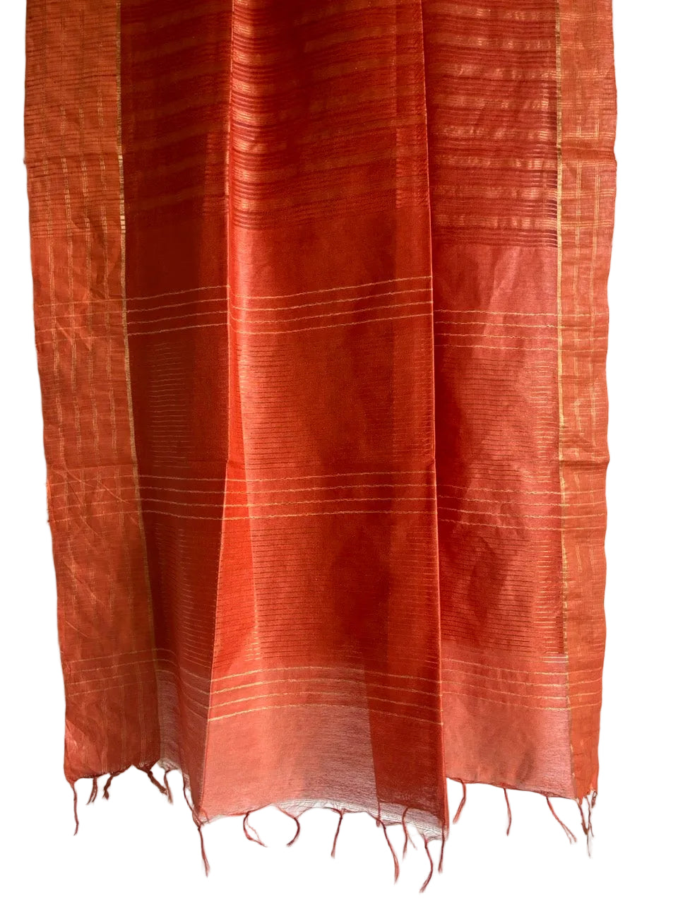 Orange Tussar Aariyaa Saree