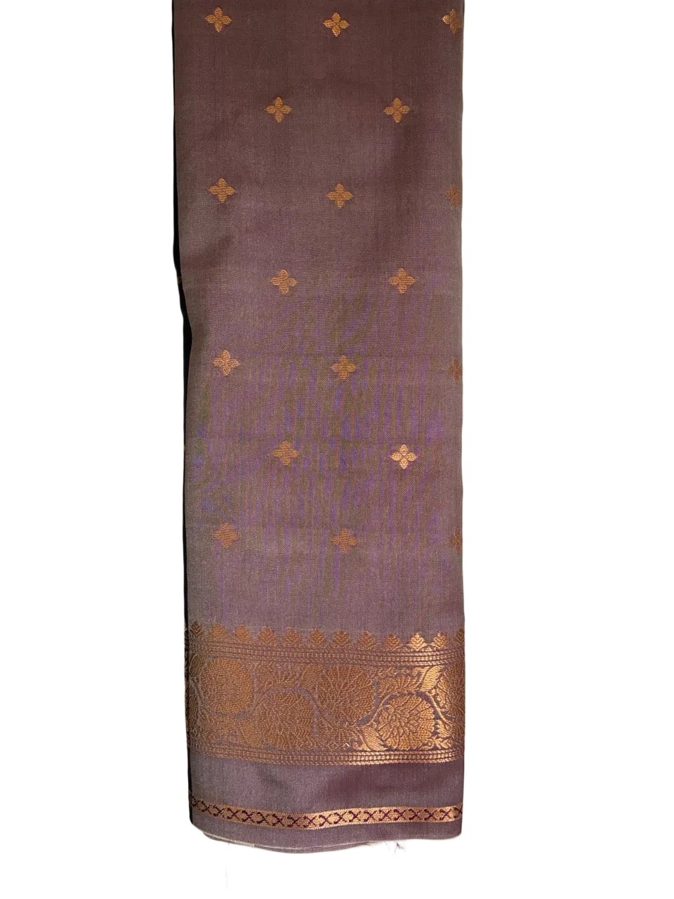 Swan Soft Silk aariyaa Saree in Purple & Copper