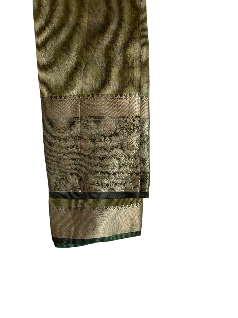 Green Dual Shade Tissue Silk aariyaa Saree
