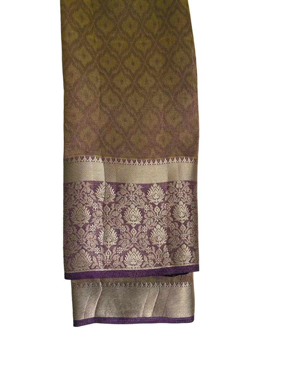 Purple Dual Shade Tissue Silk aariyaa Saree
