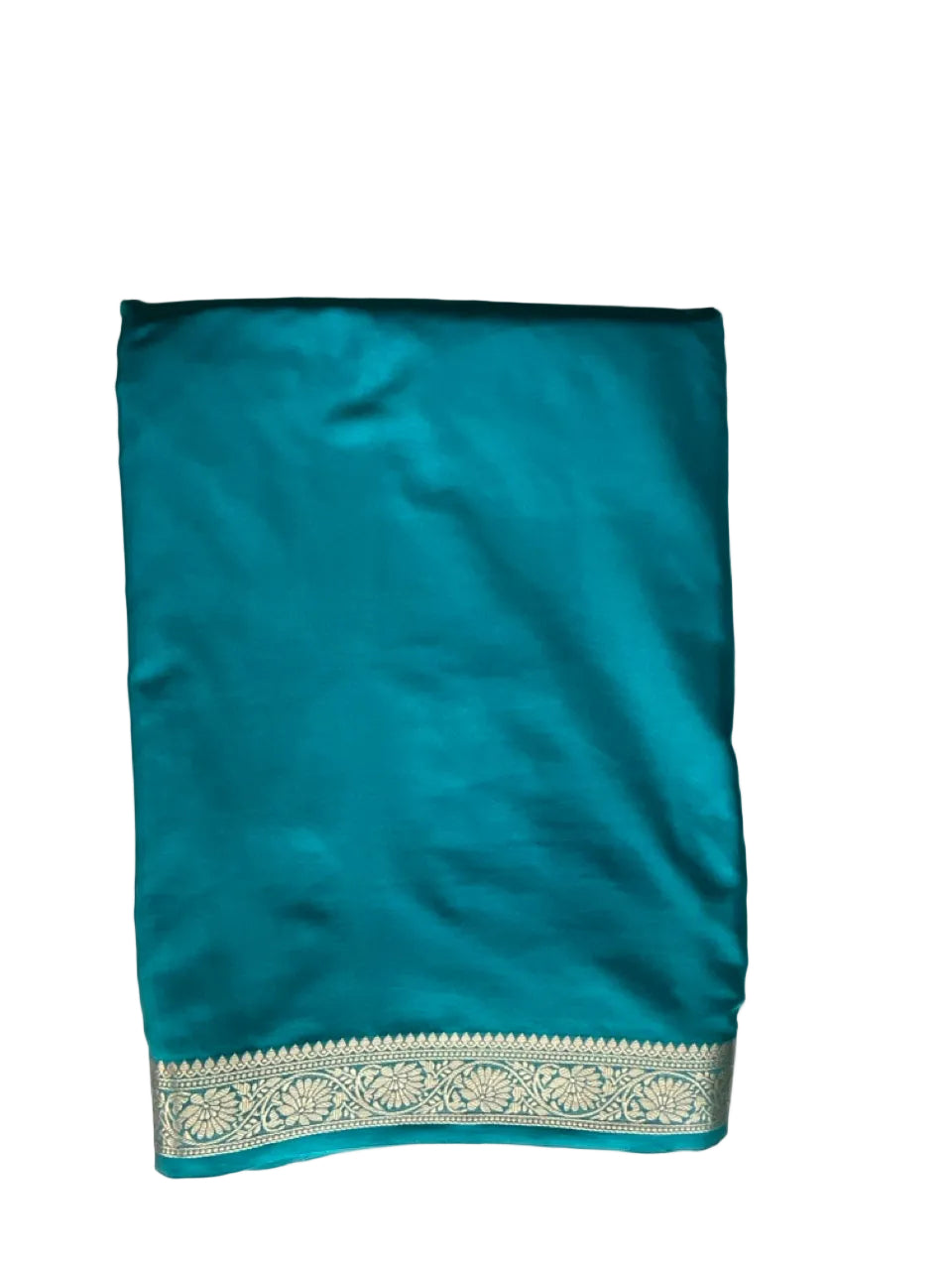 Blue and Purple Crepe Saree