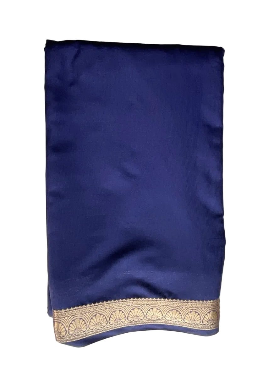 Blue Crepe Aariyaa Saree