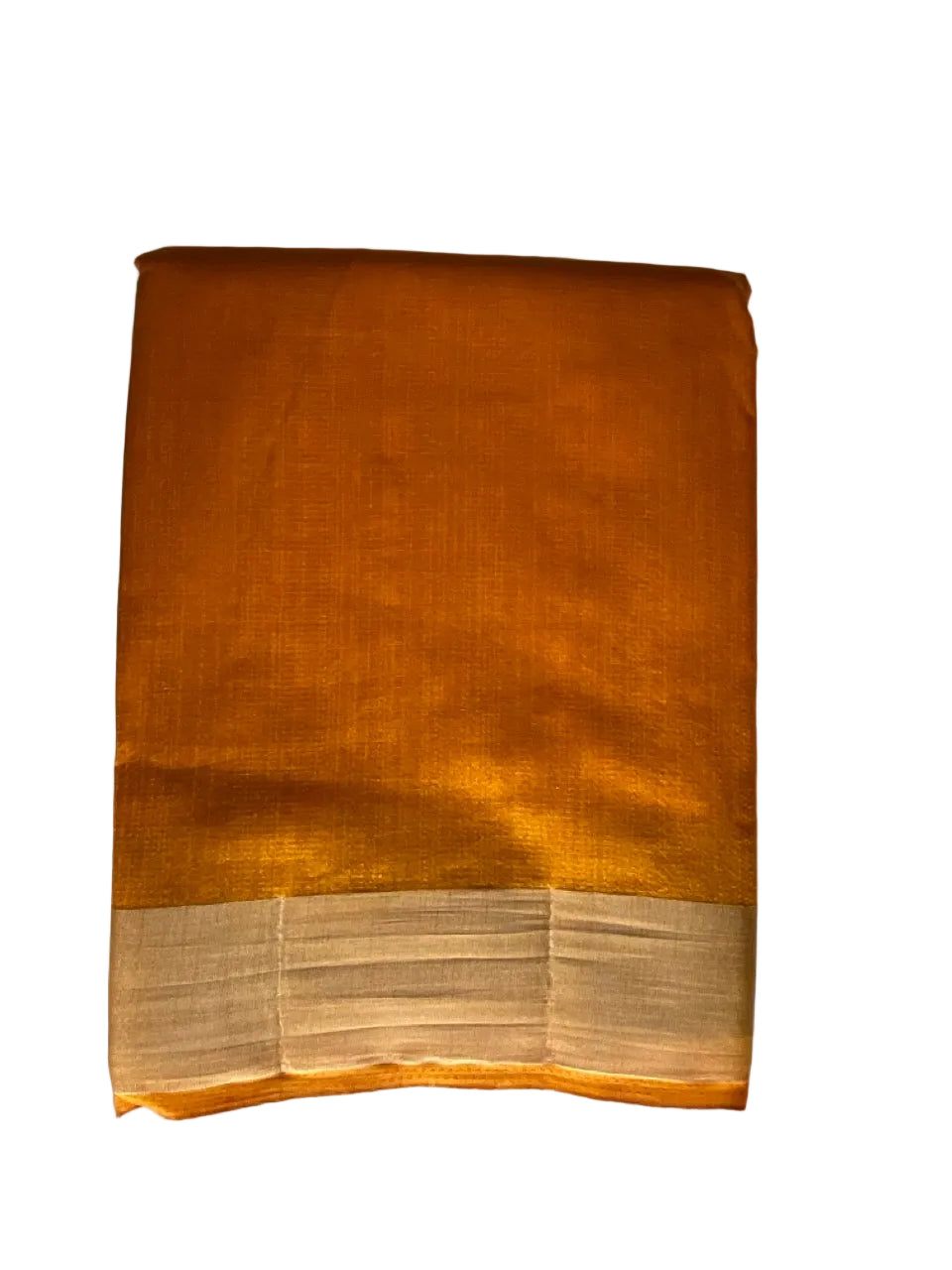 Yellow Jute Cotton Plain aariyaa Saree