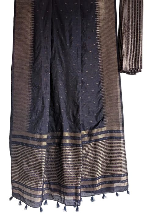 Blue Soft Tussar Saree