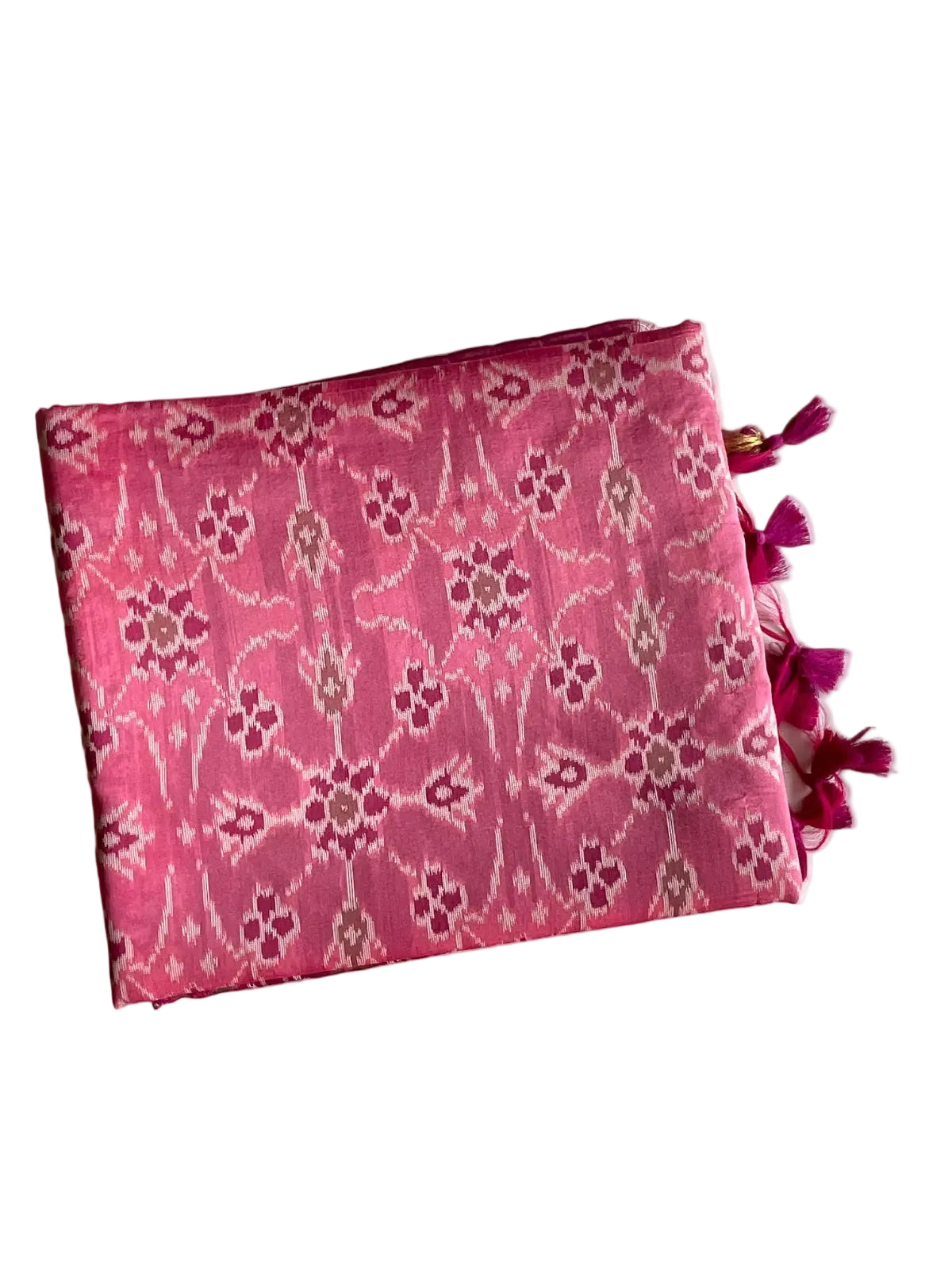 Pink Patola Soft Silk Saree