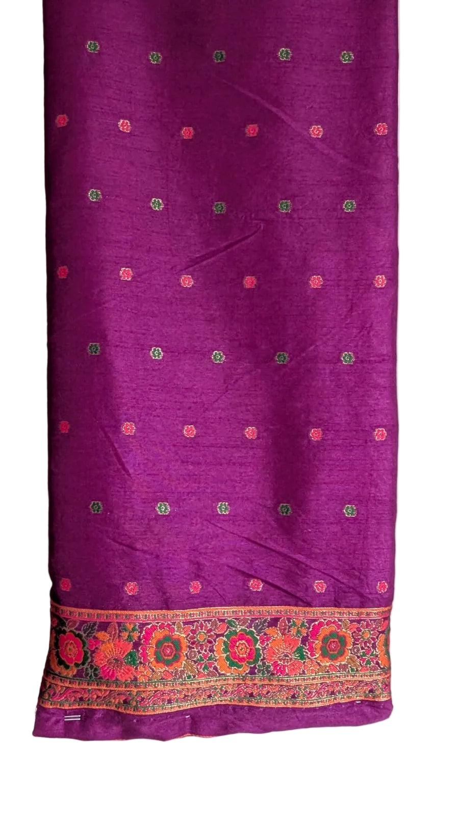 Purple Handwoven Soft Silk Saree