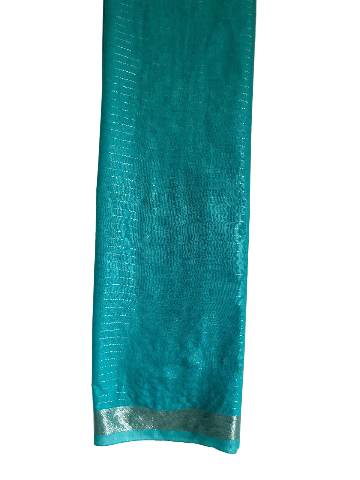 Blue Tussar Checks Saree