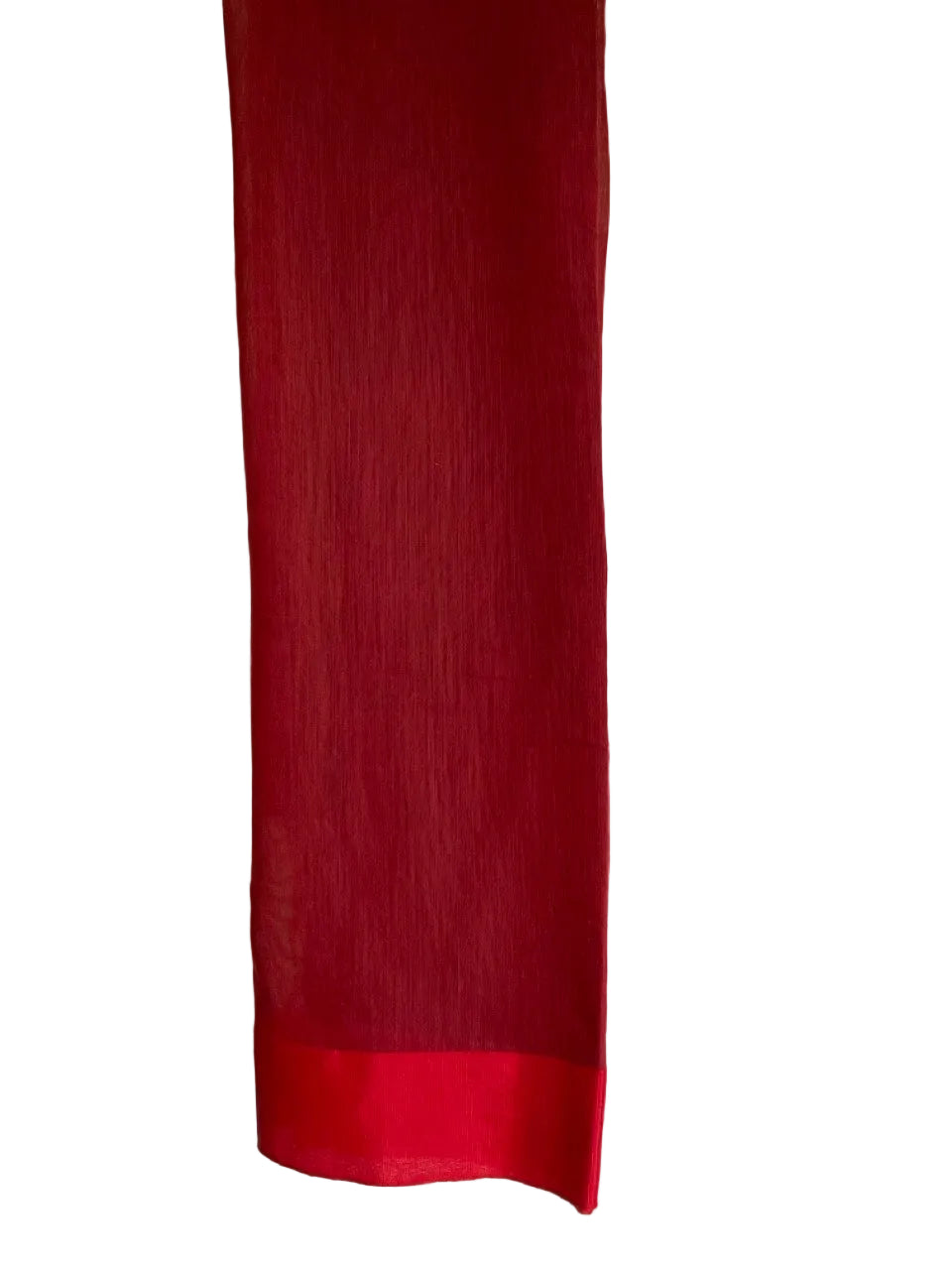 Navy Blue Cotton Saree with Roses and Red Border