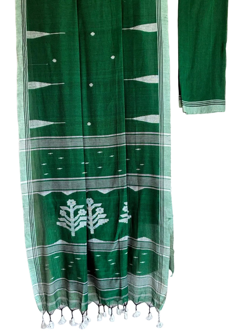 Bengal Cotton Green Saree